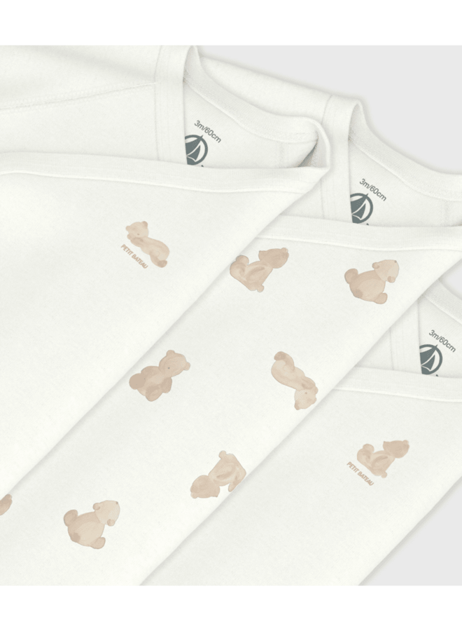 Set van 3 Body’s - Bear - Petit Bateau