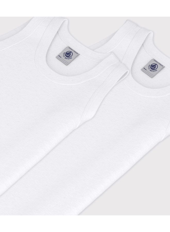 Set Kinderhemdjes Jongen - Wit - Petit Bateau