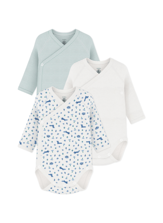Set van 3 Body’s - Vosjes - Petit Bateau