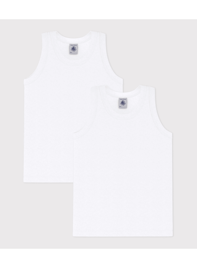 Set Kinderhemdjes Jongen - Wit - Petit Bateau