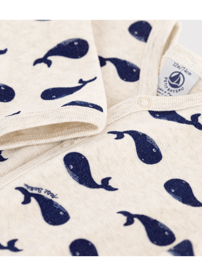 Fleece Pyjama - Walvis - Petit Bateau