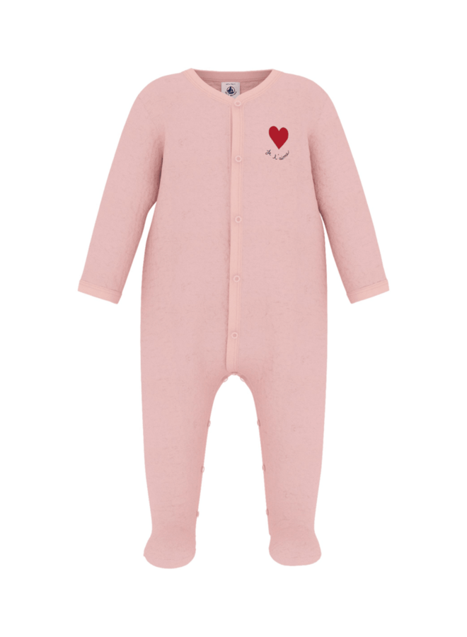 Velours Pyjama - Soft Pink - Petit Bateau