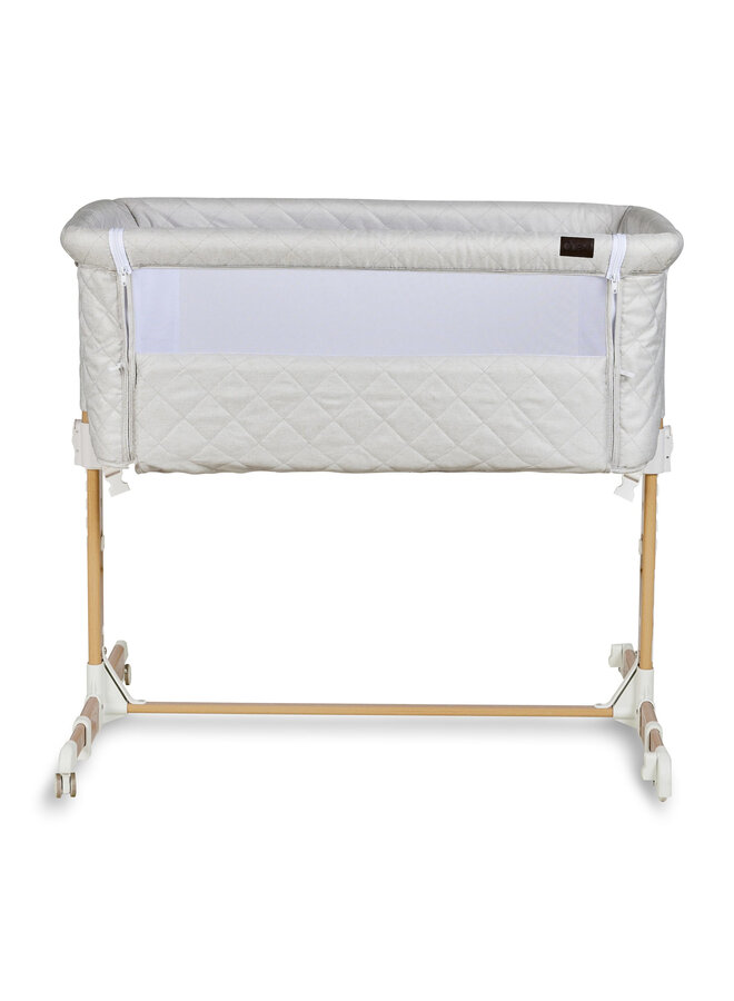 Wieg side-by-side - Natural Quilted - Clay - Quax