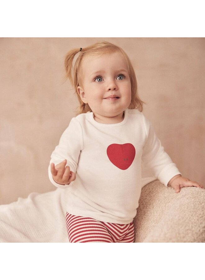 Love Heart & Stripe Pyjamas - Mori