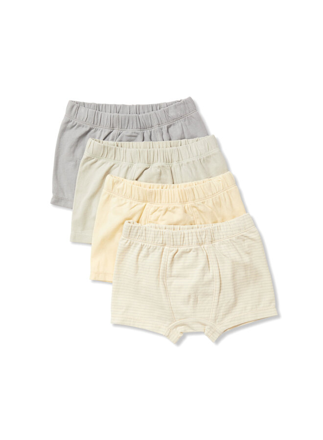 4 Pack Boxers - Lemon/Mint/Quarry/Stripe Mint - Konges Slojd