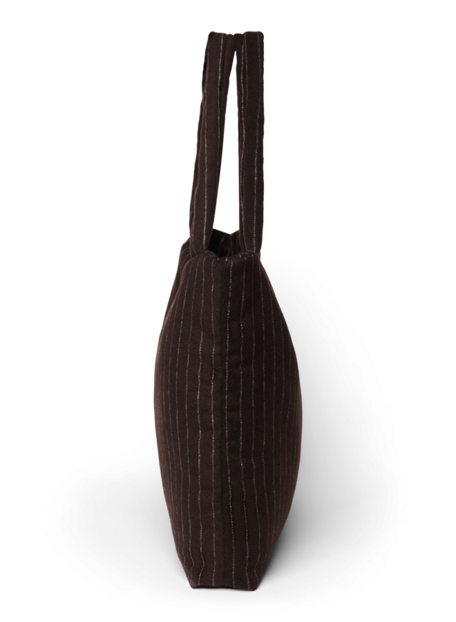 Mom bag - Brown Flannel Chalkstripe - Studio Noos