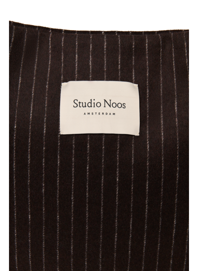Mom bag - Brown Flannel Chalkstripe - Studio Noos
