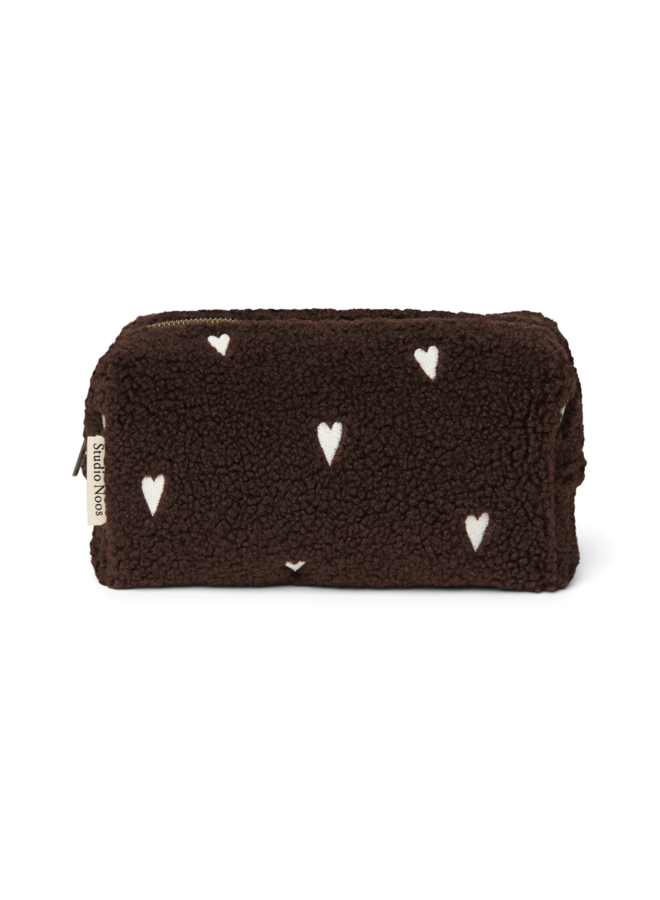 Chocolate Teddy Hearts Pouch - Studio Noos