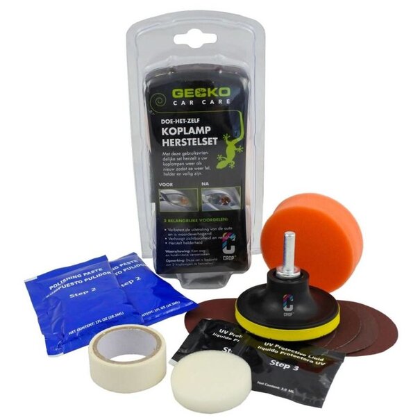 Koplamp polijstset Gecko car care