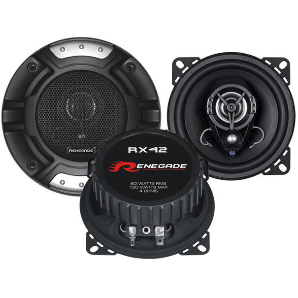 Renegade RX42 Renegade  10 cm (4") 2-Way Coaxial Speakers