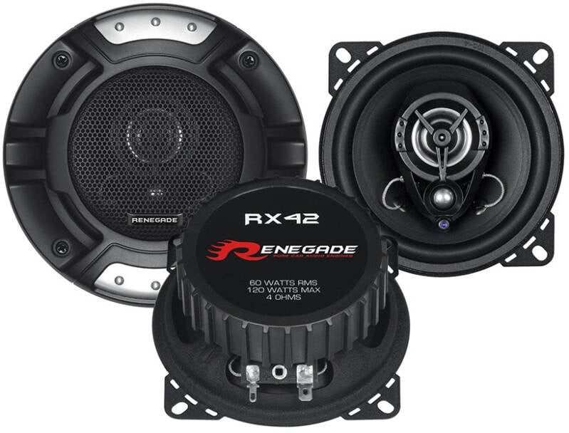 RX42 Renegade 10 cm (4") 2-Way Speakers - Lakro Autostyling en Audio