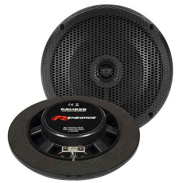 Renegade RSM62B Renegade  16,5 cm (6.5") 2-Way Ceiling or Wall  Coaxial Speakers for Bathroom / Marine / Outdoor