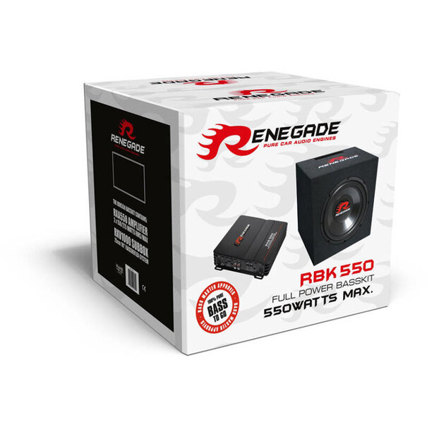 Renegade RBK550 Renegade  550 Watts Basskit with 2-Channel Amplifier