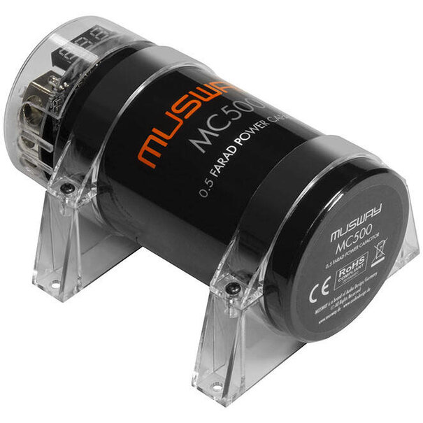 Musway Musway MC500 0.5 FARAD POWER CAPACITOR WITH INTEGRATED DISTRIBUTION BLOCK