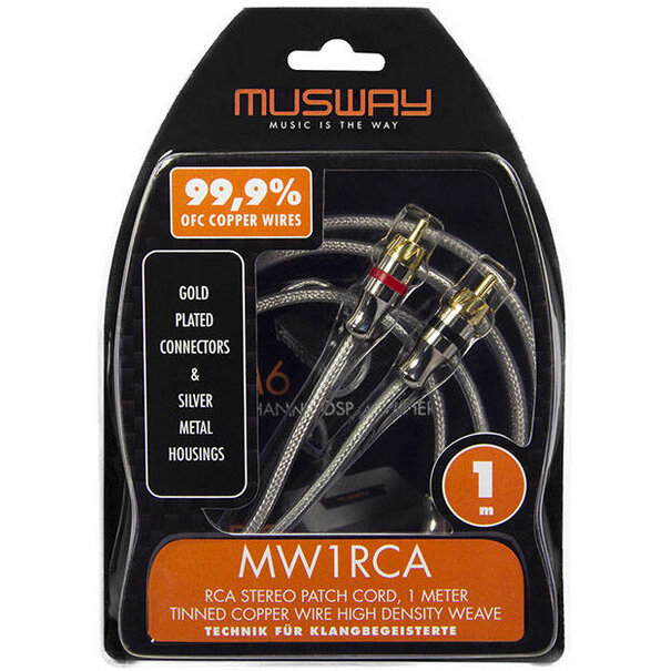 Musway MW1RCA  RCA kabel 1 METER