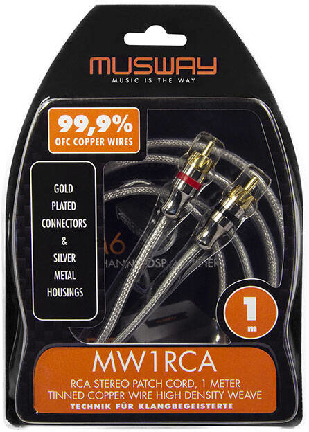 Musway MW1RCA  RCA kabel 1m