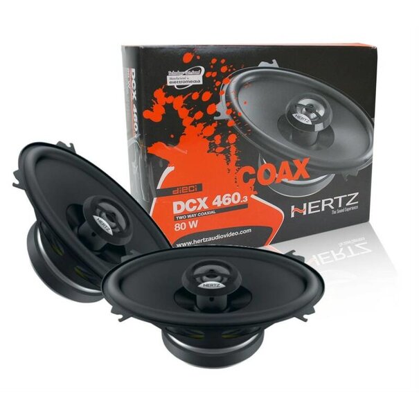 Hertz dcx460.3  4x6 speakers 80w
