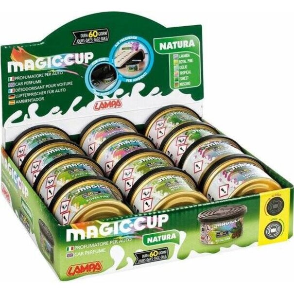 Magic cup Magic cup autoparfum geurblikjes natura 12 stuks