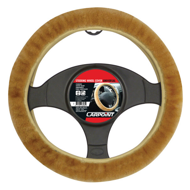 carpoint Stuurhoes universeel schapenvacht camel