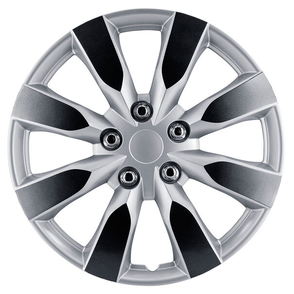 AutoStyle 4-Delige Wieldoppenset Arkansas 16-inch zilver/gunmetal