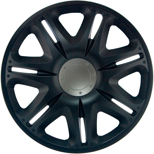 J-Tec 4-Delige J-Tec Wieldoppenset Nascar 14-inch zwart