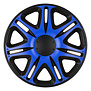 4-Delige J-Tec Wieldoppenset Nascar 16-inch zwart/blauw
