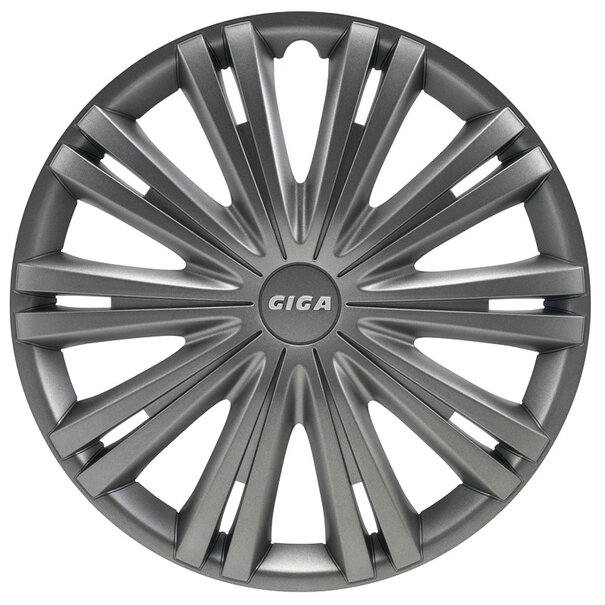 AutoStyle 4-Delige Wieldoppenset Giga 15-inch gun-metal