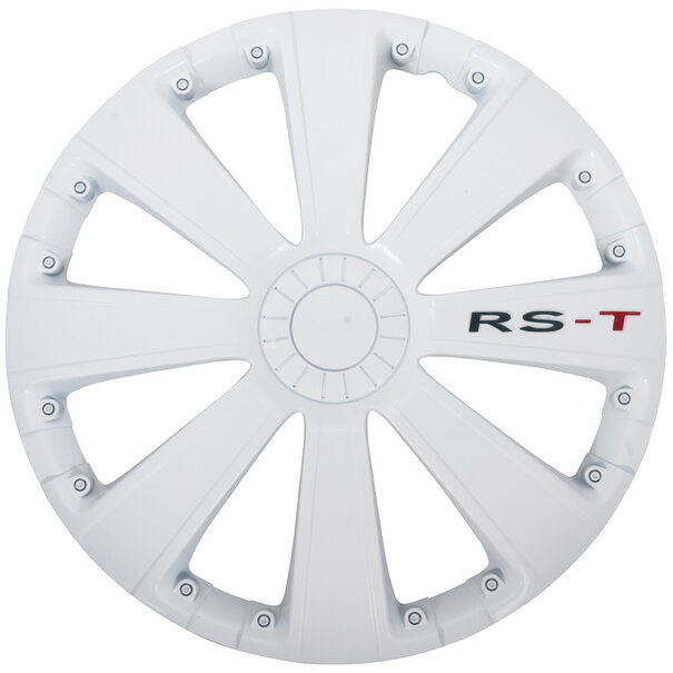 AutoStyle 4-Delige Wieldoppenset RS-T 15-inch wit