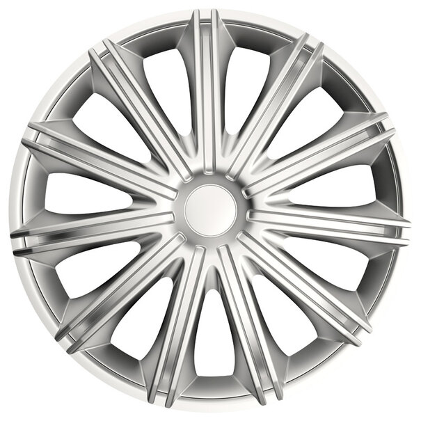 AutoStyle 4-Delige Wieldoppenset Nero 13-inch zilver