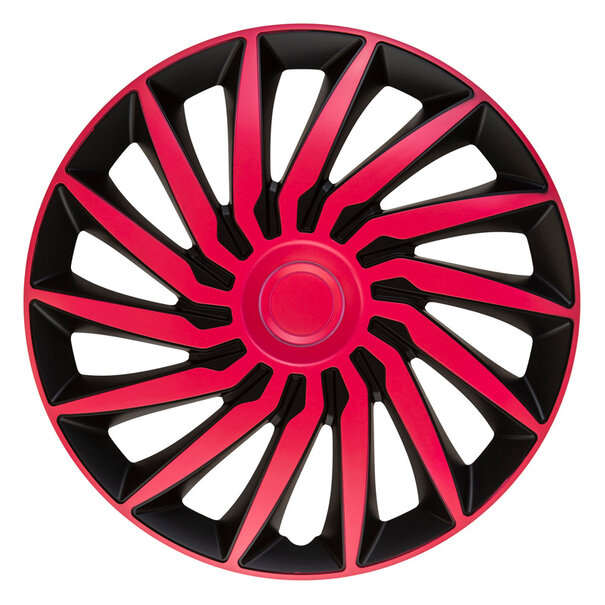 AutoStyle 4-Delige Wieldoppenset Kendo 13-inch zwart/roze