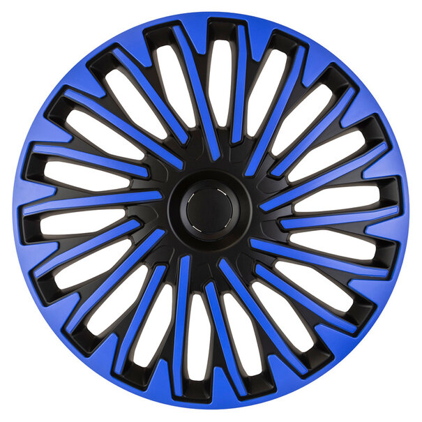 AutoStyle 4-Delige Wieldoppenset Soho 13-inch zwart/blauw