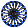 4-Delige Wieldoppenset Soho 14-inch zwart/blauw