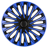 4-Delige Wieldoppenset Soho 15-inch zwart/blauw