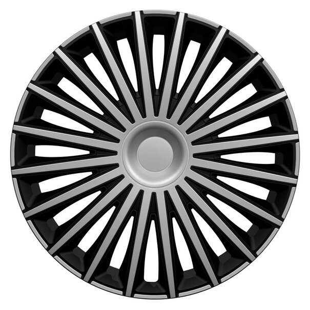 AutoStyle 4-Delige Wieldoppenset Dakota 16-inch zilver/zwart