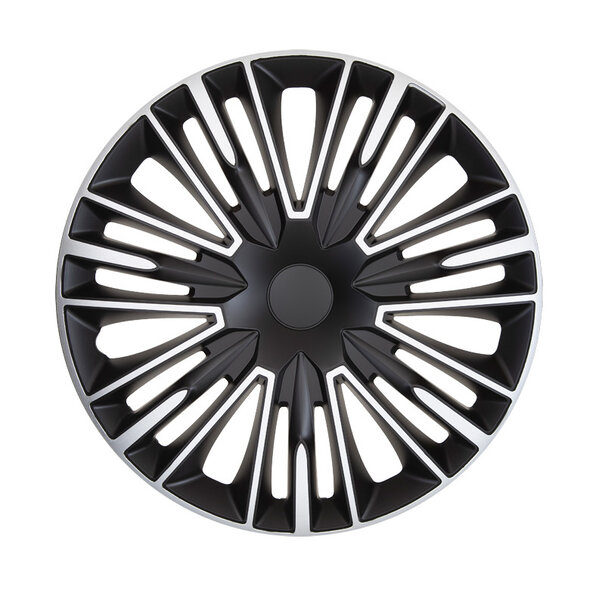 AutoStyle 4-Delige Wieldoppenset Jerez 16-inch zilver/zwart