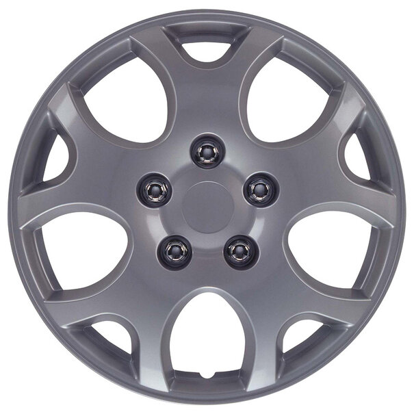 AutoStyle 4-Delige Wieldoppenset Nebraska 15-inch zilver