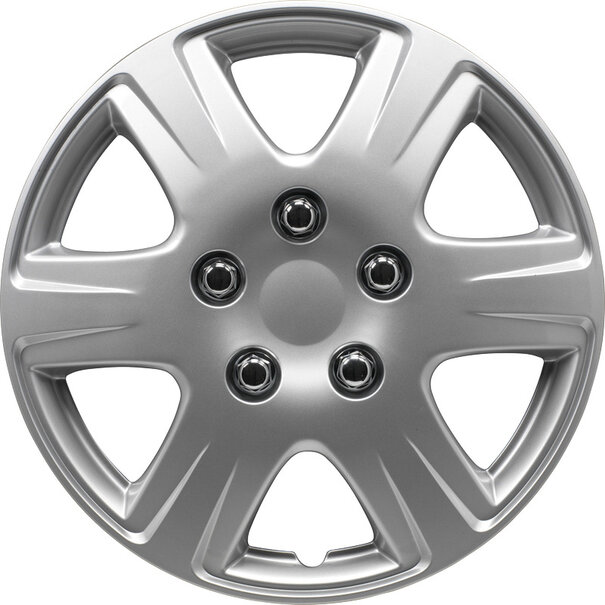 AutoStyle 4-Delige Wieldoppenset Louisiana 13-inch zilver