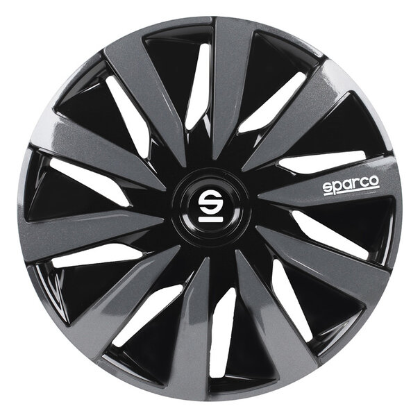 Sparco 4-Delige Sparco Wieldoppenset Lazio 13-inch zwart/grijs