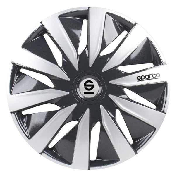 Sparco 4-Delige Sparco Wieldoppenset Lazio 13-inch grijs/zilver