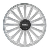 4-Delige Sparco Wieldoppenset Treviso 13-inch zilver