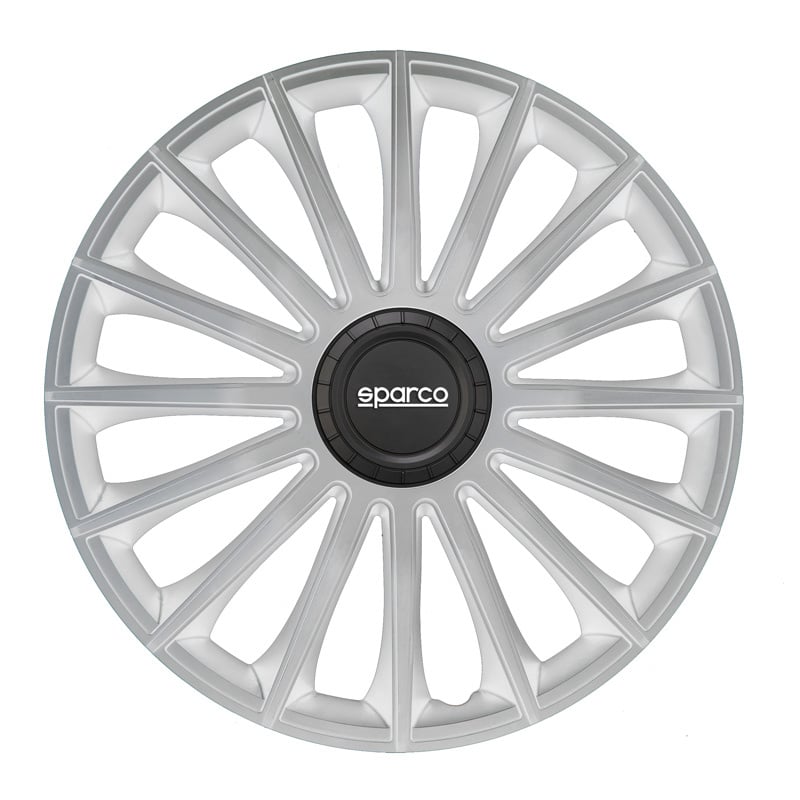 Sparco 4-Delige Sparco Wieldoppenset Treviso 13-inch zilver