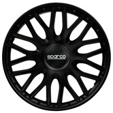 4-Delige Sparco Wieldoppenset Roma 13-inch zwart