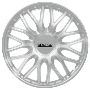 4-Delige Sparco Wieldoppenset Roma 13-inch zilver