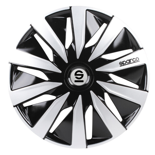 Sparco 4-Delige Sparco Wieldoppenset Lazio 14-inch zwart/zilver