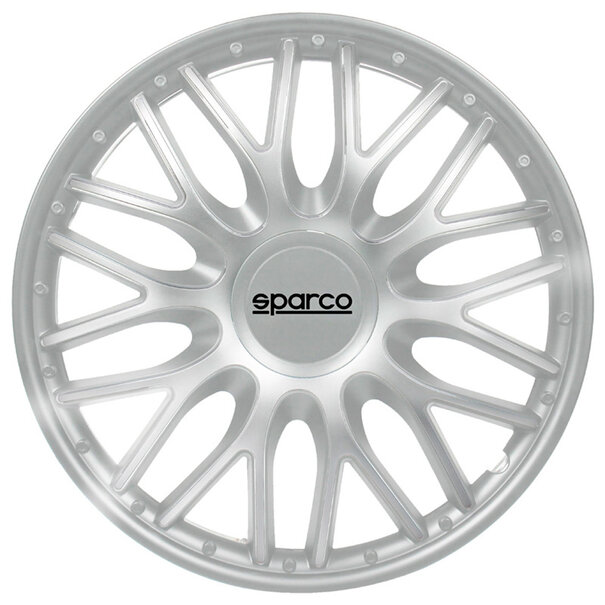 Sparco 4-Delige Sparco Wieldoppenset Roma 14-inch zilver