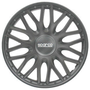 4-Delige Sparco Wieldoppenset Roma 15-inch grijs