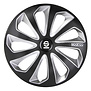 4-Delige Sparco Wieldoppenset Sicilia 16-inch zwart/zilver/carbon