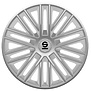 4-Delige Sparco Wieldoppenset Bergamo 16-inch zilver