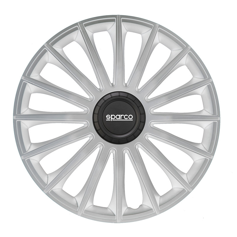 Sparco 4-Delige Sparco Wieldoppenset Treviso 16-inch zilver