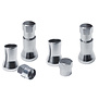 Simoni Racing Set ventielkapjes 'Chrome Valve' - Chroom